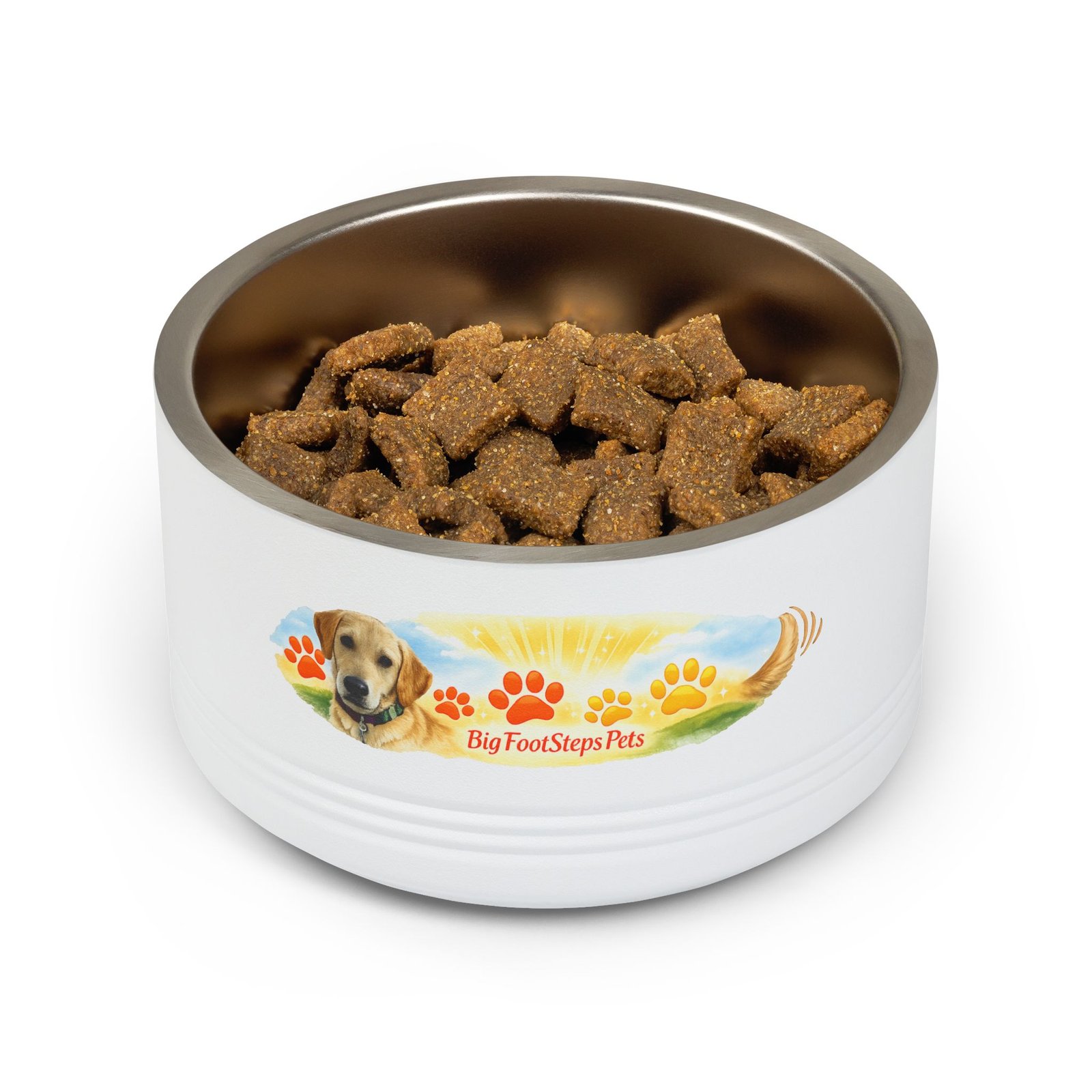 Dog Portrait Pet Bowl | 18oz Stainless Steel Dog Water Dish - Image 3