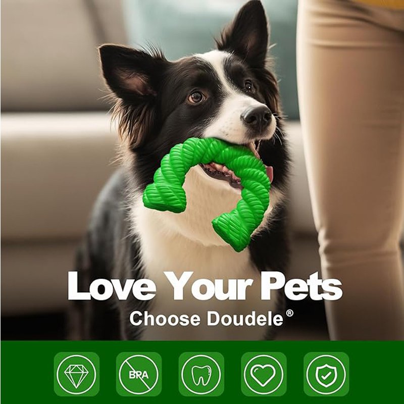 Natural Rubber Horseshoe-Shaped Chew Toys,Dog Toys For Aggressive Chewers, Dog Toys For Medium Large Dogs, Toys For Traning - Image 2