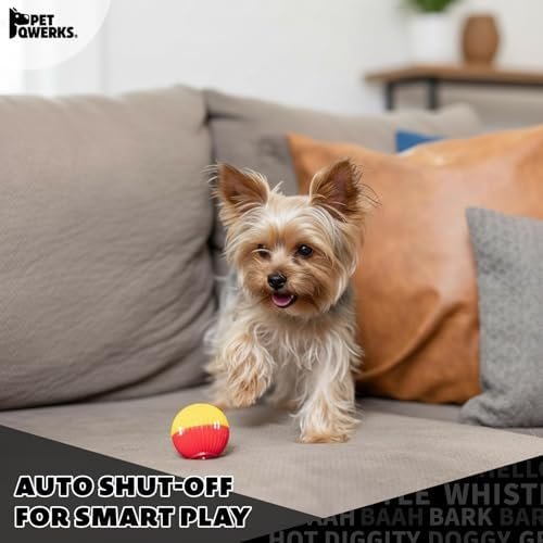 Pet Supplies Pet Toy Balls : Pet Qwerks Animal Sounds Babble Ball - Interactive Chew Dog Toy - Large : - Image 8