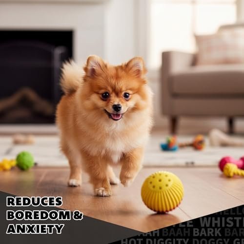 Pet Supplies Pet Toy Balls : Pet Qwerks Animal Sounds Babble Ball - Interactive Chew Dog Toy - Large : - Image 3