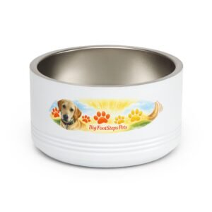 Dog Portrait Pet Bowl | 18oz Stainless Steel Dog Water Dish