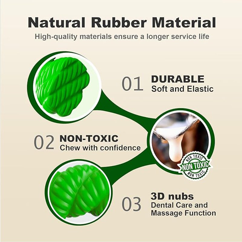 Natural Rubber Horseshoe-Shaped Chew Toys,Dog Toys For Aggressive Chewers, Dog Toys For Medium Large Dogs, Toys For Traning - Image 5